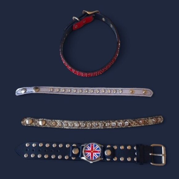 Gothic Rhinestone Choker Bracelets Watch - Picture 12 of 12